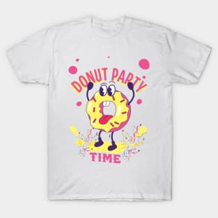 Fun Donut Party Time T-Shirt